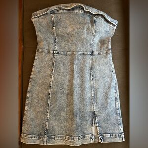 American Eagle Stretch Denim dress w/removeable straps - Size L
